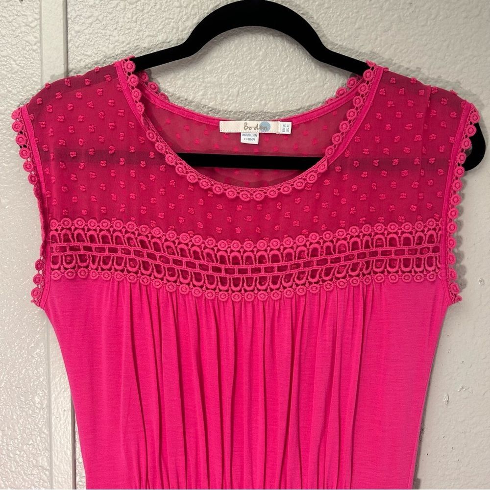 Boden Day Dress Bright Pink Jersey Size US 4L - Picture 2 of 14